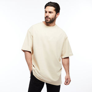 T-shirt en coton surdimensionné pour hommes et femmes, coupe décontractée à épaules tombantes, style streetwear, fabrication OEM, mode estivale - Product Image 6