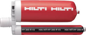 Ancrage adhésif HI LTI HIT-HY 200 V4 à prise rapide, homologué sismique, pour béton, boulon chimique HI LTI HY200 POUR LA CONSTRUCTION - Product Image 3