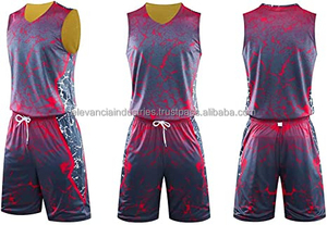 Conjunto de baloncesto reversible personalizable, ropa deportiva transpirable de secado rápido, sublimación, diseño personalizado, logotipo, uniforme de talla grande - Product Image 5