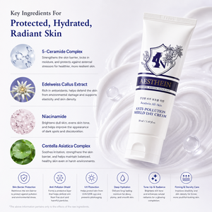 Crème de Jour AESTHEIN Anti-Pollution avec Niacinamide Formule Éclat et Nourrissante pour Tous Types de Peaux 50ml - Product Image 4