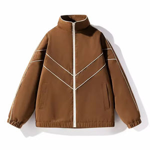 Custom Men's Vintage Waterproof <b>Windbreaker</b> Jacket Breathable Canvas Stand Collar Quick Dry Reversible <b>Beach</b> Style <b>Windbreaker</b> - Product Image 5
