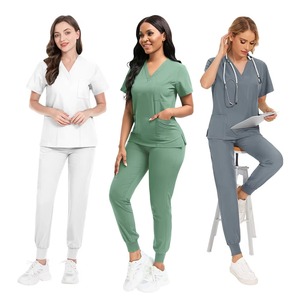 Ensembles d'uniformes médicaux unisexes amples et respirants pour salons de beauté et hôpitaux – Couleurs personnalisables, imprimés OEM, tenues chirurgicales pour infirmières - Product Image 3