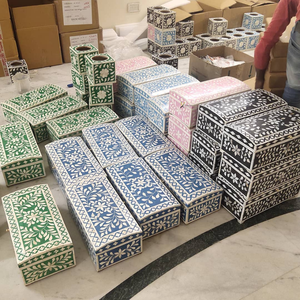 Boîte à bijoux en bois nacre, vente en gros, personnalisable OEM ODM, boîte de rangement de luxe, gravée, moderne, à fermeture magnétique, ovale - Product Image 6