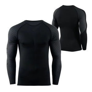 Camiseta Deportiva de Compresión para Hombre, Manga Larga, Protección contra Rozaduras para MMA y BJJ, con Tela Suave y Elástica, y Opciones de Color Personalizadas - Product Image 1