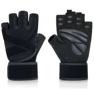 Sport Weight Lifting Gym Fitness Padded Weight Lifting Gloves Gym Gloves Workout Gloves with Wrist Wraps - Product Image 4