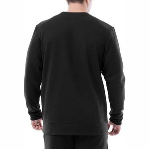 Suéter de Punto de Algodón para Hombre, Cuello Redondo, Corte Regular, Color Negro, Informal, para Otoño, Precio Económico, Última Tendencia - Product Image 2