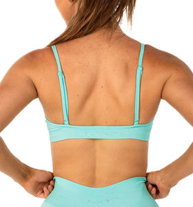 Soutien-gorge de sport rembourré en bambou vert, vente en gros, OEM, pour femmes, grandes tailles, sans couture, vêtements de yoga, activewear, soutien-gorge femme - Product Image 2