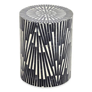 Taburete de tambor con incrustaciones de hueso chapado en oro moderno otomano multifuncional personalizable Color dormitorio apartamento muebles - Product Image 1