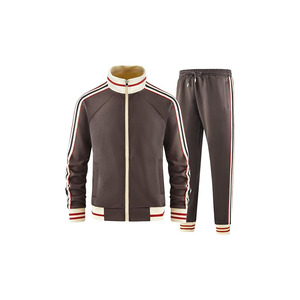 <b>Men</b> Hooded Winter Printed <b>Track</b> Suits Sets Short Sleeve Full-zip Sweatsuit Active <b>Jackets</b> and Pants 2 Piece Outfits - Product Image 1