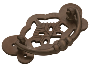 Manija de latón estilo Edwardiano H55xW120mm Acabado latón lacado - Product Image 5
