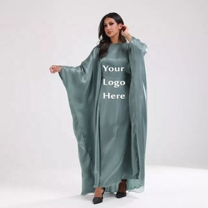 Moda de manga larga Hijab Abaya Allover patrón de alta calidad para mujer Borka vestido islámico para mujer EXPORTACIÓN DE Bangladesh - Product Image 5