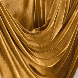 Tela de Terciopelo Amarillo de Primera Calidad, Material Suave de Tejido Liso para Vestidos, Blazers, Tapicería y Decoración del Hogar en Venta - Product Image 5