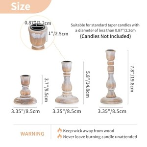 Portavelas de madera de pino OEM personalizados al por mayor |   Aqdus Saleem India - Product Image 2
