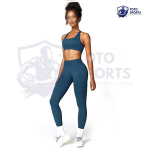 Conjunto de Yoga para Mujer, Cómodo, Ajuste Delgado, Tela Suave, Alto Rendimiento, Ideal para Correr y Fitness, Transpirable, a la Moda - Product Image 2