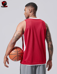 Camiseta de Baloncesto con Cuello en V y Logotipo Personalizado para Hombre, Chaleco Deportivo sin Mangas, Secado Rápido, Transpirable, Uniforme de Entrenamiento de Equipo - Product Image 4