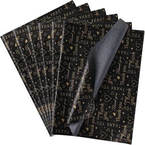Confezione da 20 Fogli di Carta Velina Nera da 14 Pollici, 100 Fogli, Sacchetti Regalo in Carta Velina, Decorazioni Fai-da-Te per Feste di Ringraziamento - Product Image 2