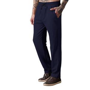 Factory 100% Cotton Mens Straight Track <b>Pants</b> Jogger Casual Wear Breathable Eco-Friendly ODM Manufacturer Lace-Up Closure - Product Image 4