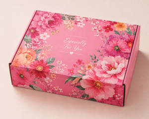 Custom Holiday <b>Gift</b> Corrugated <b>Box</b> with UV Logo <b>Gold</b> Foil Printing Art Paper Rectangle Shape High-End Design Vietnam Factory - Product Image 3