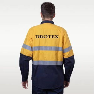Camisa de Trabajo de Seguridad FR 100% Algodón 170gsm – Camisa Antiestática Ignífuga para Minería, Soldadura, Construcción - Product Image 4
