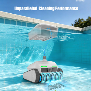 AIRROBO Fabricant CP402 <span class=keywords><strong>Robot</strong></span> de <span class=keywords><strong>piscine</strong></span> sans fil 4 roues motrices pour <span class=keywords><strong>carrelage</strong></span>, mosaïque, surface PVC, OEM, marque privée, Chine - Product Image 1