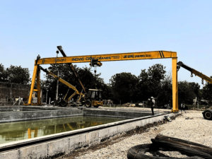 Grue portique monopoutre Goliath INOVIC CRM 5 tonnes de conception européenne |   Palans électriques pour la manutention de matériaux industriels en extérieur - Product Image 3