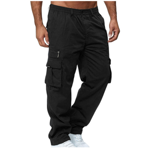 Pantalon cargo décontracté pour homme OEM, léger, multi-poches, pour la randonnée, travail, cordon de serrage, séchage rapide, respirant - Product Image 2