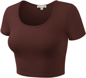 Nueva Llegada de Verano, Top Corto Transpirable para Mujer, Estilo Club Sexy, Ligero, de Poliéster/Algodón Ecológico - Product Image 3