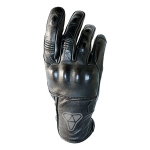 Gants de course en cuir premium à motif château, haute performance, manchette courte, fermeture auto-agrippante, doigts complets, respirants - Product Image 2
