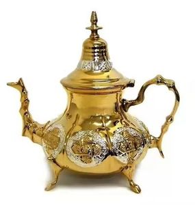 Engraved Brass <b>Tea</b> Kettle Vintage Arabic Teapot Decorative Metal <b>Tea</b> Pot Traditional Serving Teaware Kitchen - Product Image 3