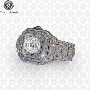 Reloj Cuadrado de Acero Inoxidable de Lujo Charm_Jewells de 38 mm con Cristal de Zafiro, Movimiento de Cuarzo, Esfera Analógica, Moda Femenina - Product Image 5