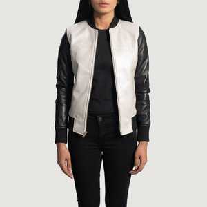 Chaqueta Bomber de Piel de Oveja para Mujer, Totalmente Personalizable, de Alta Calidad y Precio Económico, Fabricante, Primavera, Otoño, Invierno, Resistente al Viento - Product Image 6