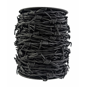 Durable 2mm Black Color <b>Leather</b> Barbed Cord for DIY <b>Bracelet</b> Making Accessories - Product Image 2