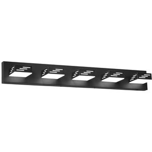 Moderna Lampada da Parete a 5 Luci LED per Specchio da Bagno, 85 cm, Nera, Impermeabile IP44 - Product Image 1