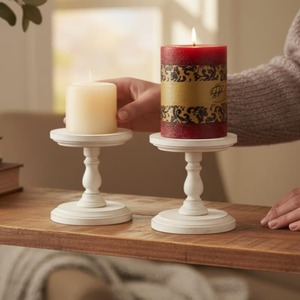 wooden candle stand wooden candle <b>holder</b> candle stand candle <b>holders</b> <b>candlestick</b> <b>holder</b> decorative candle stand handmade candle - Product Image 6