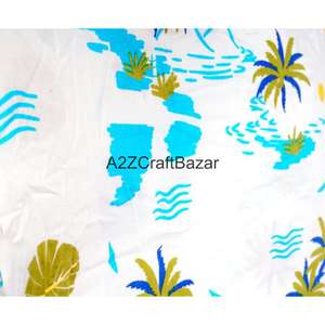 Tela Ecológica, Transpirable, Ligera, de Secado Rápido, 100% Algodón, Diseño Floral con Estampado a Mano Indio, Estilo Cruzado para Niñas - Product Image 5