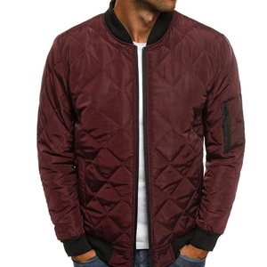 Wholesale <b>Men</b> Bomber <b>Jacket</b> Good Quality <b>Lightweight</b> Zipper Closer Customised Logo Printing Casual Wear OEM Supply - Product Image 1