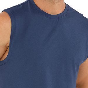 Débardeurs pour hommes en gros, écologiques, 100 % coton, doux, respirants, avec poches, pour le fitness, la course, la plage, et le quotidien - Product Image 4
