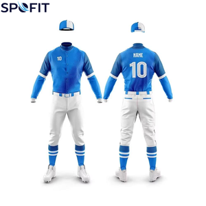 Ensemble d'uniformes de baseball de qualité supérieure pour adultes, personnalisable avec logo, vêtements de sport respirants, impression par transfert thermique - Product Image 3