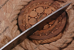 Cuchillo de Caza y Camping de Acero al Carbono Pulido Hecho a Mano con Punta Caída, Personalizable ODM/OEM/OBM, Hoja Fija para Uso Industrial DIY - Product Image 3