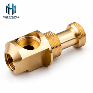 Conector en T de Acero Inoxidable/Latón Mecanizado por CNC, Resistente a la Corrosión, Cuerpo Robusto, Diseño Compacto para Mecanizado y Plomería - Product Image 1