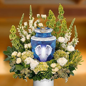 Luxury Brass Funeral Urn with Decorative Finish Stainless Steel Cremation Urn for Adult <b>Ashes</b> OEM Metal Cremation Urn Manufactur - Product Image 6