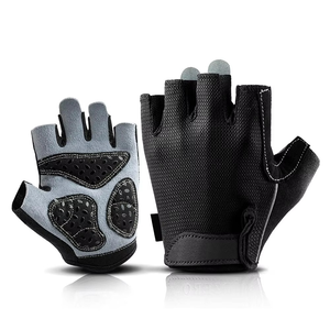 Pakistan Manufacture High Quality Non-Slip Racing Cycling Gloves Polyurethane Hook Loop Closure Custom Half-Finger Unisex - Product Image 5