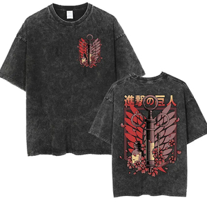 T-shirt Streetwear Oversize Premium en Coton Doux avec Motif Poisson Anime Japonais – Personnalisation et Fournisseur en Gros - Product Image 1