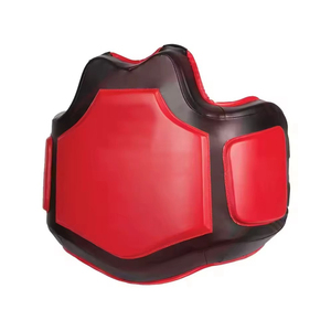 Protector de Pecho de Cuero Genuino de Alta Calidad con Logotipo Personalizado al por Mayor para Entrenamiento de Taekwondo, Kickboxing y Muay Thai - Product Image 4