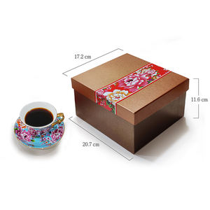 Calcomanías de impresión de transferencia de agua de alto rendimiento para tazas de café de peonía de cerámica reutilizables uso de oficina personalizado - Product Image 3