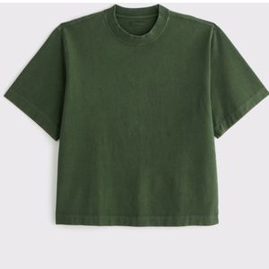 Camiseta Verde Vintage Lavada para Hombre, Oversize, de Algodón, Cuello Redondo, Manga Corta, Estilo Urbano, Personalizable con Logotipo, OEM, Venta al Por Mayor - Product Image 1