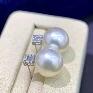 Pendientes de Plata de Ley S925 de Estilo Retro Buchirati, Perlas Naturales Redondas e Impecables de Alta Calidad de 9-10 mm - Product Image 4