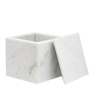 Storage <b>Box</b> With Decorative Knob Lid Luxury Natural Stone Organizer Handcrafted <b>Vanity</b> Container Elegant Tabletop Decor Premium - Product Image 6