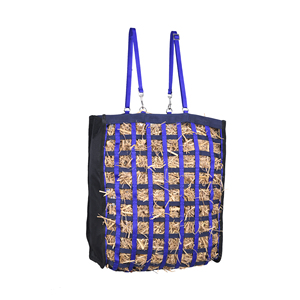 Bolsa de Heno para Caballos Azul Rey y Azul Marino, Red de Heno de Alimentación Lenta de Nailon Duradero, Correa Ajustable, Bolsa de Alimentación para Establos, Proveedor Mayorista OEM - Product Image 4
