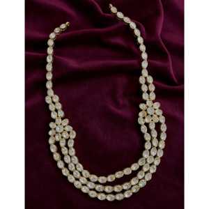 92.5 Silver <b>Fine</b> <b>Jewelry</b> <b>Set</b> Moissanite Necklace - Product Image 2